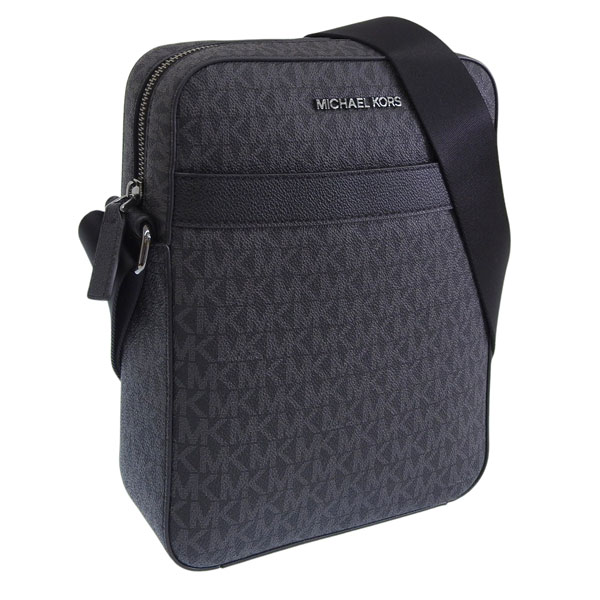 マイケルコース バッグ メンズ ショルダーバッグ アウトレット コーティングキャンバス ブラック COOPER FLIGHT BAG 37F2LCOL6J-BLACK MICHAEL KORS
