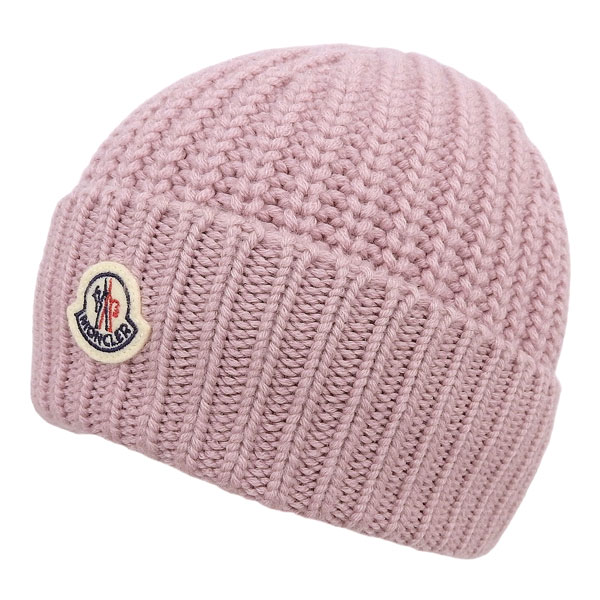 MONCLER（モンクレール） 帽子 レディース ニット帽 UNI ウール ピンク
