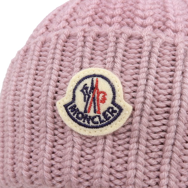 MONCLER（モンクレール） 帽子 レディース ニット帽 UNI ウール ピンク