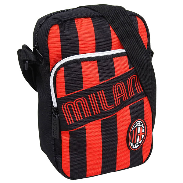 ACミラン バッグ メンズ ショルダーバッグ アウトレット ブラックレッド SQUARE SHOULDER BAG MILAM THE GREATEST PASSION 40F202401 899 AC Milan
