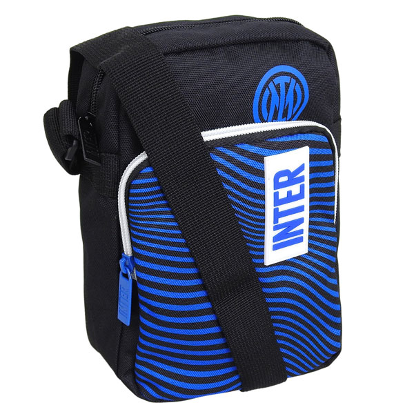 インテルミラノ バッグ メンズ ショルダーバッグ アウトレット ブラックブルー MINI POUCH BAG 40F302400 5D8 INTER MILANO