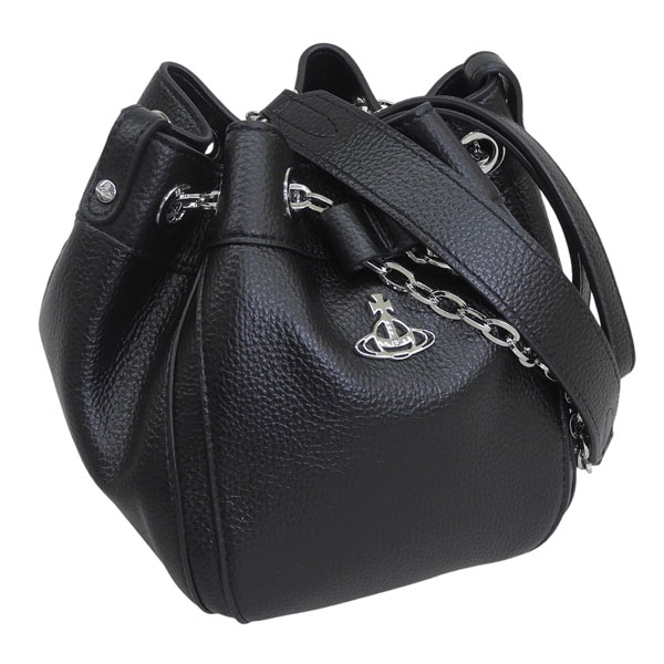 ヴィヴィアンウエストウッド 2WAY ショルダーバッグ ハンドバッグ レザー 黒 Vivienne Westwood ヴィヴィアンウエストウッド ハンドバッグ