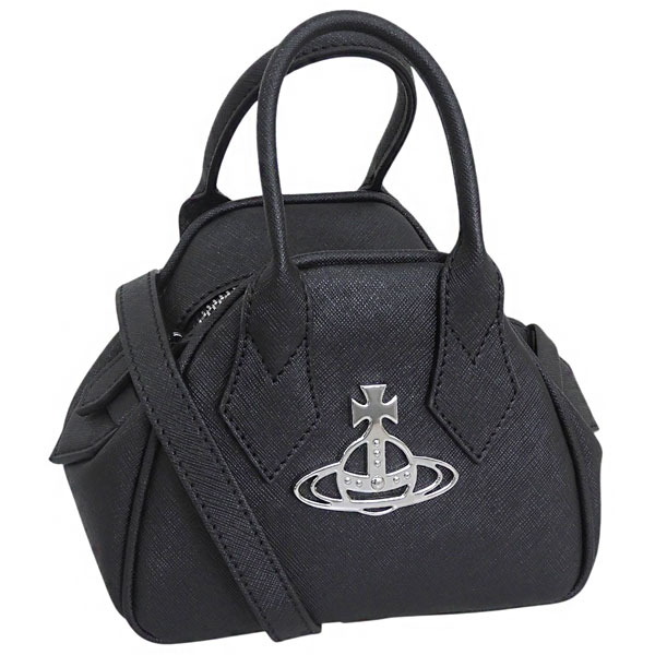 ヴィヴィアンウエストウッド バッグ レディース ショルダーバッグ 2way ハンドバッグ ブラック SAFFIANO MINI YASMINE 45030009S000BN401 VIVIENNE WESTWOOD