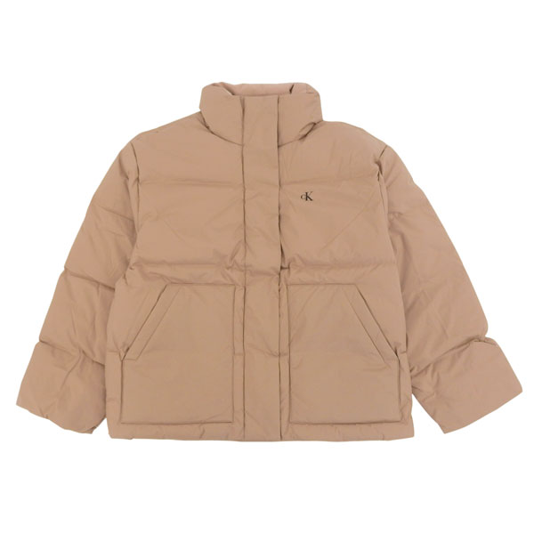 カルバンクライン ダウンジャケット レディース クラシックダウンパッファジャケット S ベージュ 47D587G PAIS CALVIN KLEIN