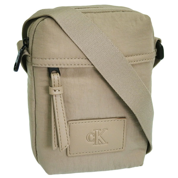 カルバンクライン バッグ メンズ レディース ショルダーバッグ レポーターバッグ アウトレット ベージュ 4G3089G-200 CALVIN KLEIN