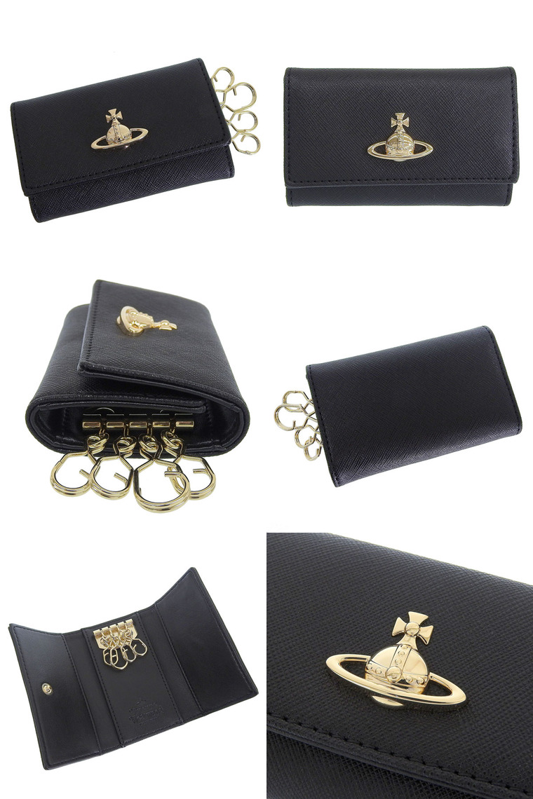 M1113 未使用 ヴィヴィアンウエストウッド サフィアーノ 4連キーケース M1113 未使用 ヴィヴィアンウエストウッド サフィアーノ 4連キーケース