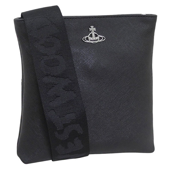 ���B���B�A���E�G�X�g�E�b�h �o�b�O ���f�B�[�X �V�����_�[�o�b�O �u���b�N SQUIRE SQUARE CROSSBODY WITH WEBBING STRAP 51160006L001NN403 VIVIENNE WESTWOOD