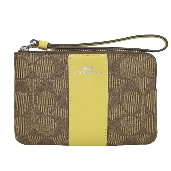 コーチ COACH ポーチ （イエロー）