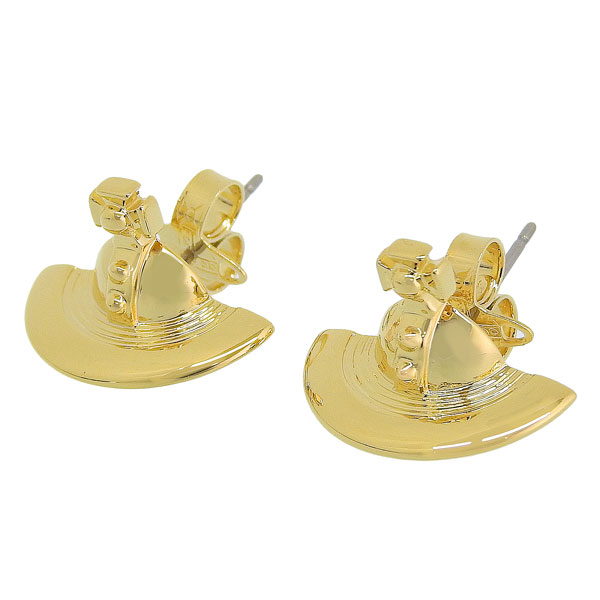 ヴィヴィアンウエストウッド アクセサリー レディース ピアス ゴールドカラー SOLID ORB EARRINGS 6201003802R001 VIVIENNE WESTWOOD