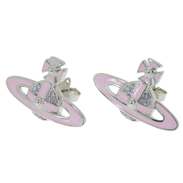ヴィヴィアンウエストウッド アクセサリー レディース ピアス イヤリング アウトレット プラチナムピンク NEIL MINI BAS RELIEF 6201032402P595
