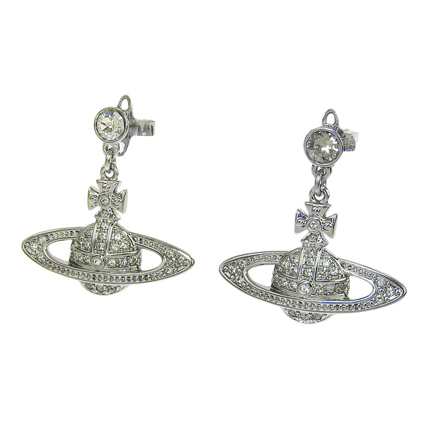 ヴィヴィアンウエストウッド アクセサリー レディース ピアス プラチナムブラック 6202002502S108 VIVIENNE WESTWOOD