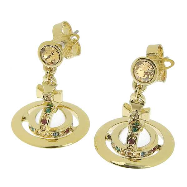 ヴィヴィアンウエストウッド VIVIENNE WESTWOOD NEW PETITE ORB EARRINGS ピアス ゴールド レディース 62020032