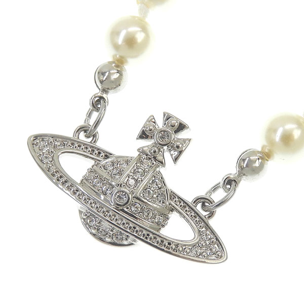 ���B���B�A���E�G�X�g�E�b�h �A�N�Z�T���[ ���f�B�[�X �l�b�N���X �t�F�C�N�p�[���v���`�i�� MAN. MINI BAS RELIEF PEARL 6301010002P104 VIVIENNE WESTWOOD