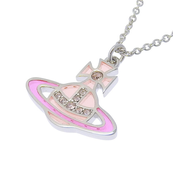 ヴィヴィアンウエストウッド ネックレス ペンダント アクセサリー レディース シルバーピンク CONCETTA BR PENDANT NECKLACE 630203F002P524 VIVIENNE WESTWOOD