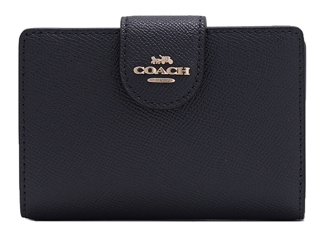 コーチ COACH 【Coach(コーチ)】Coach コーチ 二つ折り財布 L字ファスナー 6390（ネイビー）
