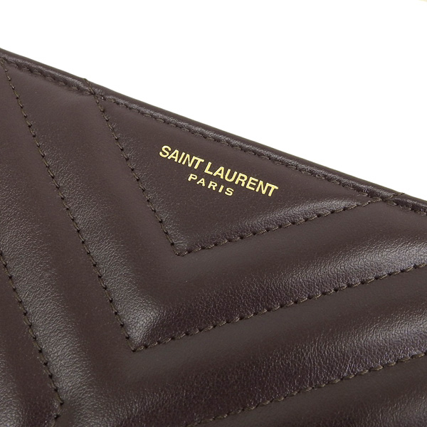 SAINT LAURENT - サンローラン YSLロゴ ラウンドファスナー 長