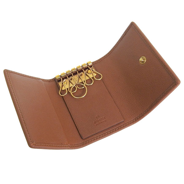 新品未使用　現行　GUCCI キーケース　キーリング　6連　レザー　箱保存袋付き GUCCI（グッチ） キーケース 6連 レディース アウトレット レザー