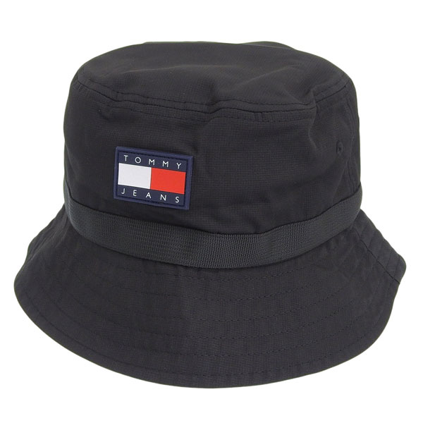 トミーヒルフィガー 帽子 メンズ レディース ハット S M ブラック AM T JM URBAN TECH BUCKET HAT 69J6858 BEIBKM TOMMY HILFIGER
