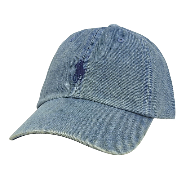ラルフローレン 帽子 メンズ レディース キャップ OS コットン デニム M CLASSICS BLUE CLASSIC SPORT CAP 710A13284001DE RALPH LAUREN