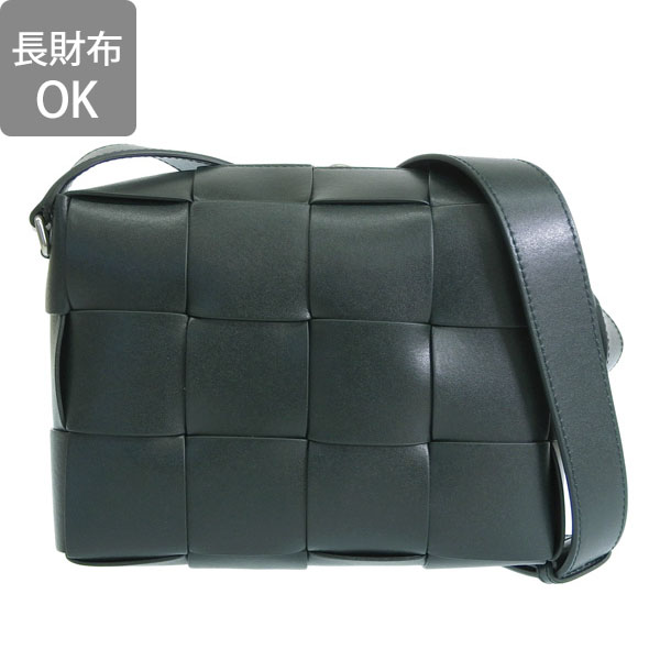 Bottega Venetaショルダーバッグ結び目レザーレザーグリーン BOTTEGA VENETA ボッテガヴェネタ ショルダーバッグ CASSETTE