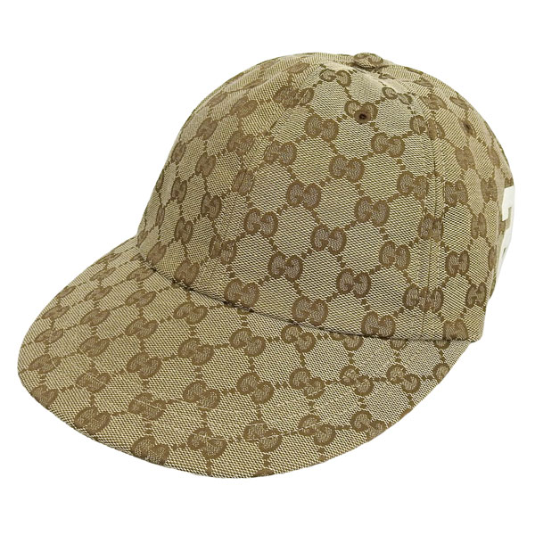 グッチ キャップ レディース メンズ アウトレット ベースボールキャップ 帽子 XL GGキャンバス ベージュ HAT M SOFT BASE 7514004HA0L9777 GUCCI
