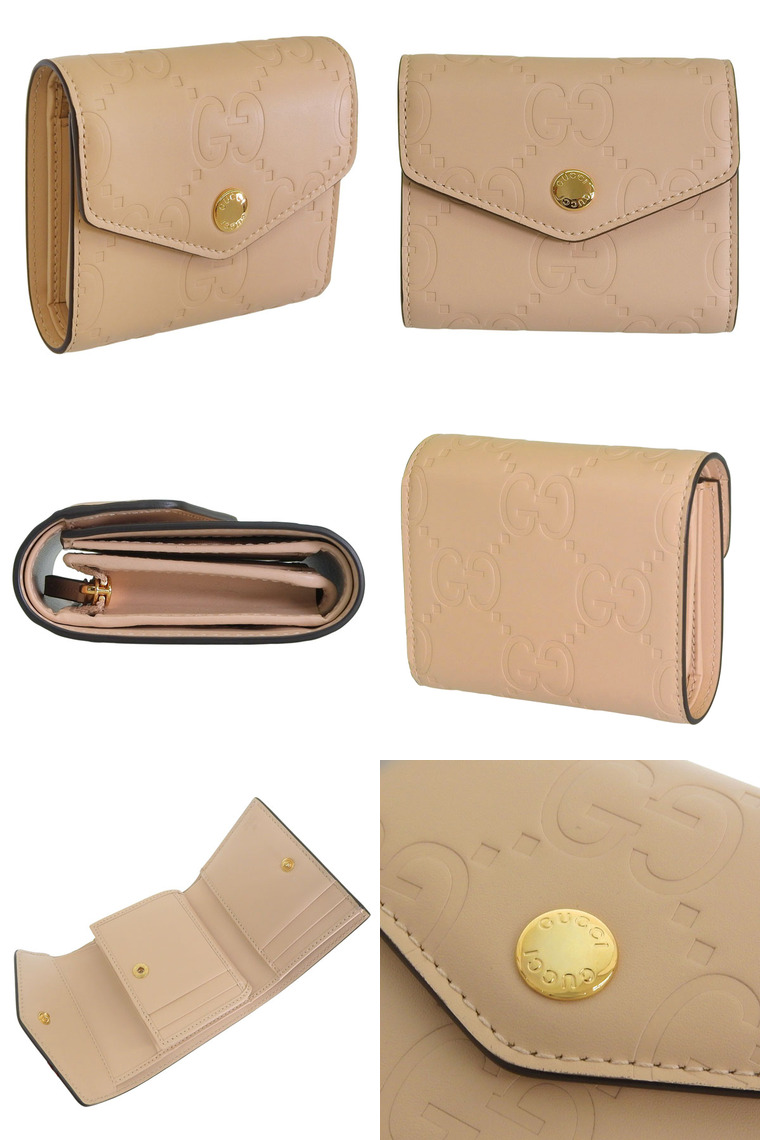 GUCCI 財布 楽天市場】GUCCI グッチ レザー 折り財布 790131 AAC1Q 5701 ベージュ