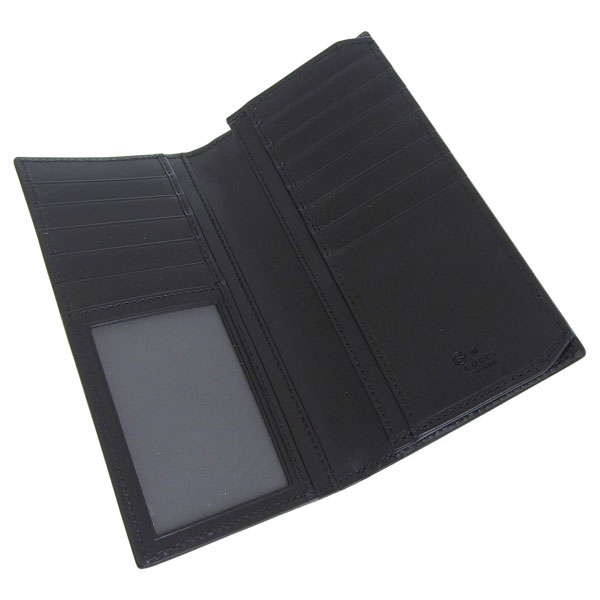 GUCCI（グッチ） 財布 メンズ 長財布 アウトレット レザー ブラック