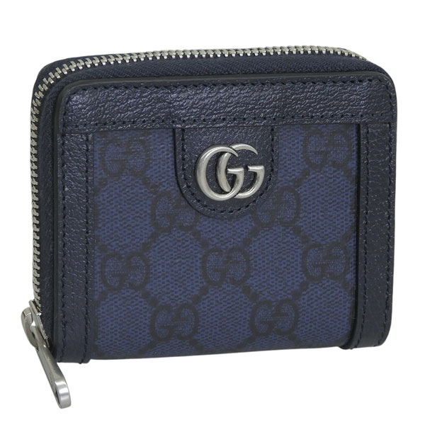 グッチ コインケース 小銭入れ カードケース レディース アウトレット ネイビー 791744UULBN4055 GUCCI