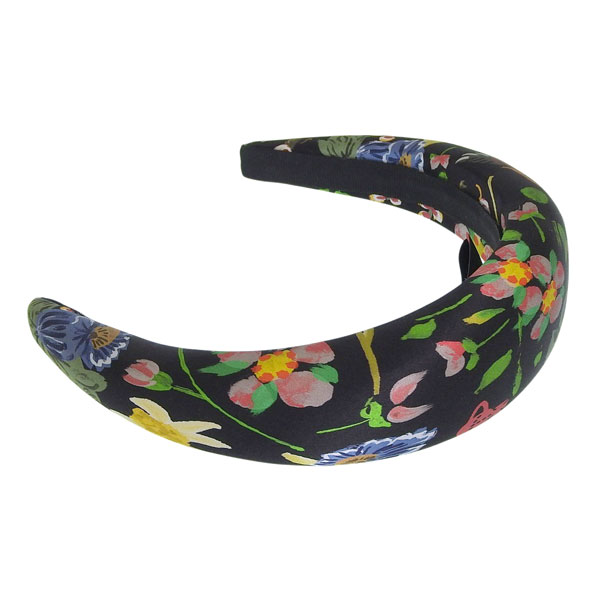 ヴィヴィアンウエストウッド アクセサリー レディース ヘッドバンド カチューシャ シルク ブラック FOLK FLOWER HAIRBAND 8102001FW00V8N401 VIVIENNE WESTWOOD