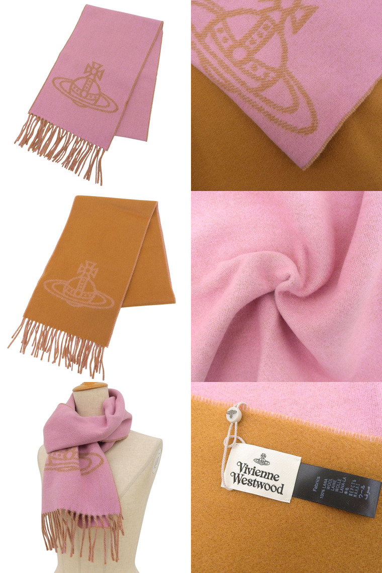 ヴィヴィアンウエストウッド マフラー ストール レディース ウール SINGLE ORB DOUBLE FA 81030006W00 VIVIENNE WESTWOOD | Vivienne Westwood | 02