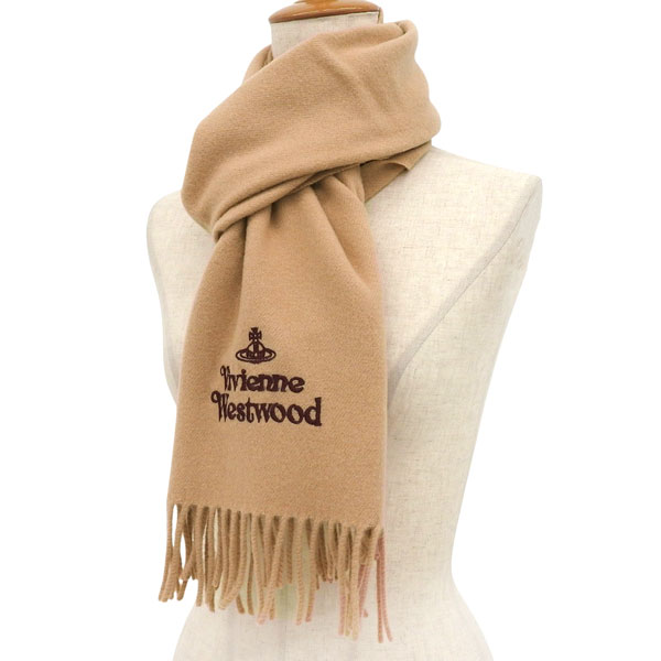 ✨美品✨Vivienne Westwoodクリーム色のウールマフラー Vivienne Westwood（ヴィヴィアンウエストウッド） マフラー