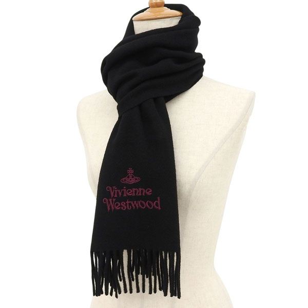 vivienne westwood マフラー(ブラック) Vivienne Westwood（ヴィヴィアンウエストウッド） マフラー