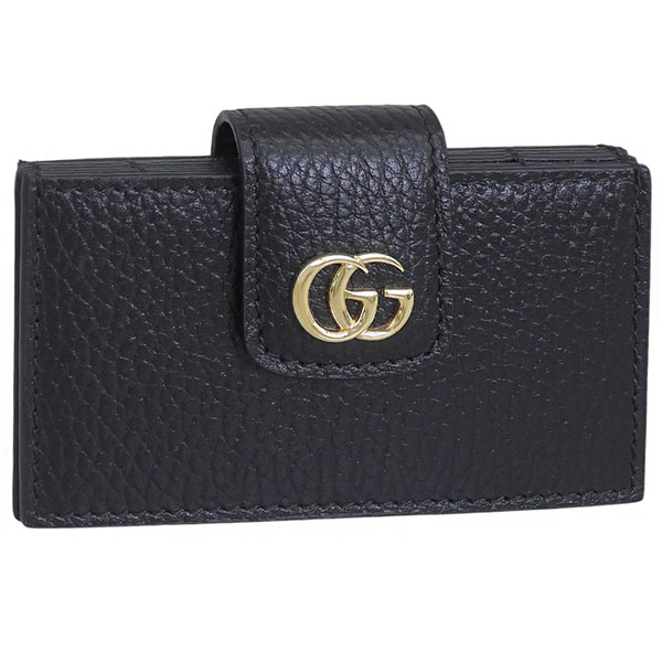 グッチ カードケース レディース アウトレット レザー ブラック C CASE 813300CAO0G1000 GUCCI