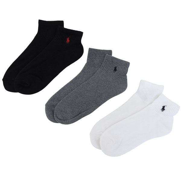 ラルフローレン 靴下 ソックス 3足セット メンズ レディース 10 13 アソート 824032PK 991 RALPH LAUREN