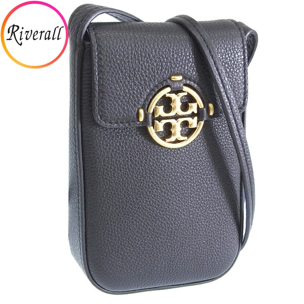 トリーバーチ バッグ レディース ショルダーバッグ レザー ブラック ミラー フォン クロスボディ MILLER PHONE CROSSBODY  84077-001 TORY BURCH