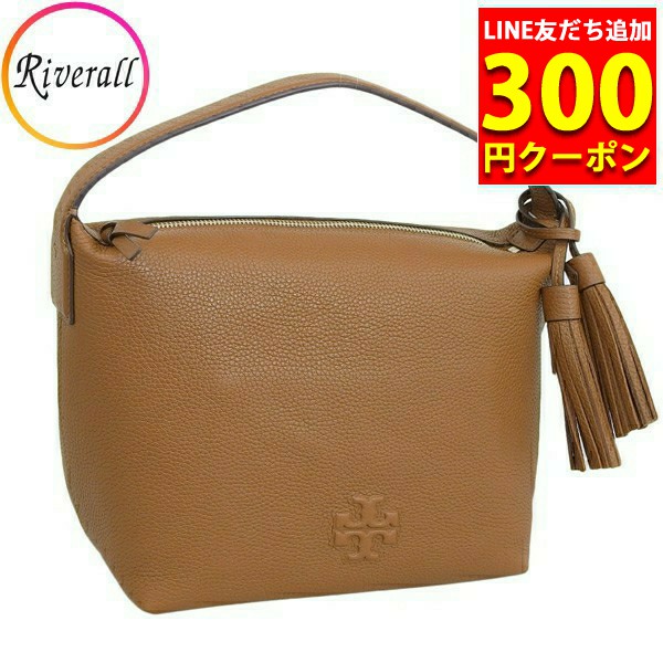 【ポイント10倍】トリーバーチ バッグ レディース ハンドバッグ アウトレット レザー ブラウン THEA SMALL SLOUCHY SHOULDER BAG 86844-909 TORY BURCH