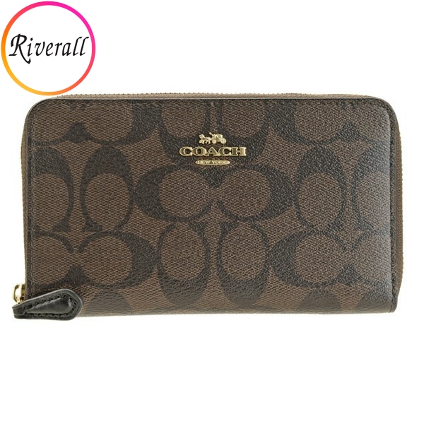 コーチ COACH ラウンドファスナー中長財布 レディース アウトレット シグネチャー 88913 :88913imaa8:Riverall(リヴェラール)