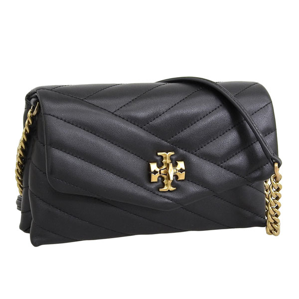 トリーバーチ バッグ レディース ショルダーバッグ レザー ブラック KIRA CHEVRON CHAIN WALLET 90343 001 TORY BURCH