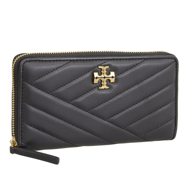 Tory Burch トリーバーチ 長財布 レザー ブラック ロングウォレット TORY BURCH(トリーバーチ) / 長財布/レザー/BLK/メンズ | 中古品