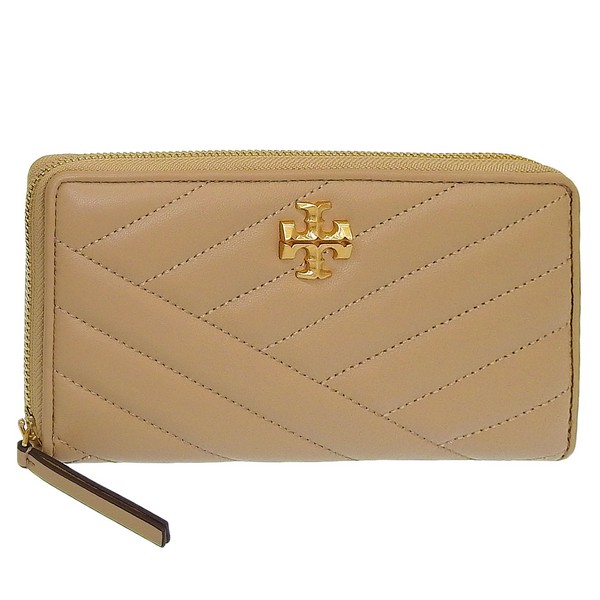 トリーバーチ 財布 レディース 長財布 ベージュ キラ シェブロン ジップコンチネンタルウォレット KIRA CHEVRON 90348 251 TORY BURCH
