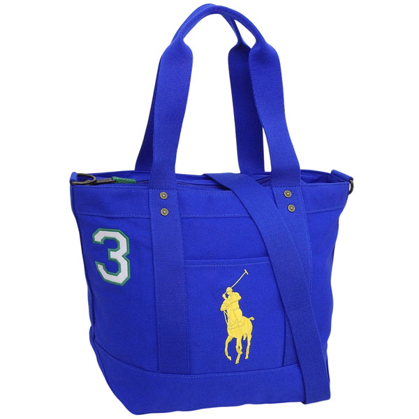 ラルフローレン バッグ メンズ レディース 2WAY トートバッグ コットン ブルー 9AR189-BJK RALPH LAUREN A4対応