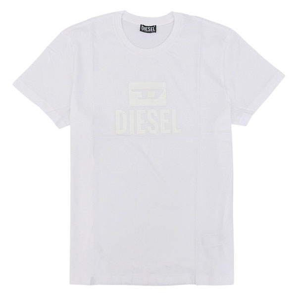 ディーゼル Tシャツ カットソー メンズ 半袖 XL コットン ホワイト T DIEGO TONE ON TONE T SHIRT A09753RPATI1 WHXL DIESEL