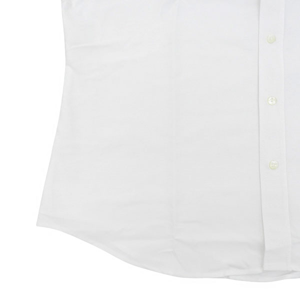 アミ パリス オックスフォード ボタンダウンシャツ メンズ 長袖 XL コットン ホワイト BFUSH063C00031NAXL AMIPARISの画像