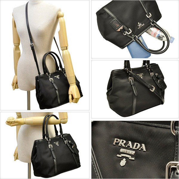 極美品⭐️PRADA プラダ ショルダー ブラック レザー ハンドバッグ 2way 極美品 正規品 PRADA ギャザー ハンドバッグ ショルダーバッグ