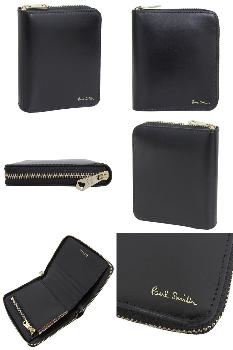 Paul Smith（ポール・スミス） 財布 メンズ 2つ折り 折財布 コンパクト
