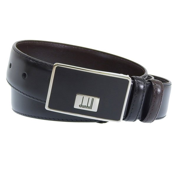 ダンヒル ベルト メンズ レザー 本革 ビジネス ブラック BELT PALLADIUM PLATE LEATHER BPV080A42 dunhill