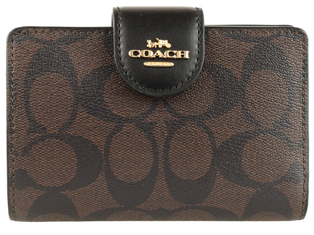 コーチ COACH 二つ折り財布（ブラウン）