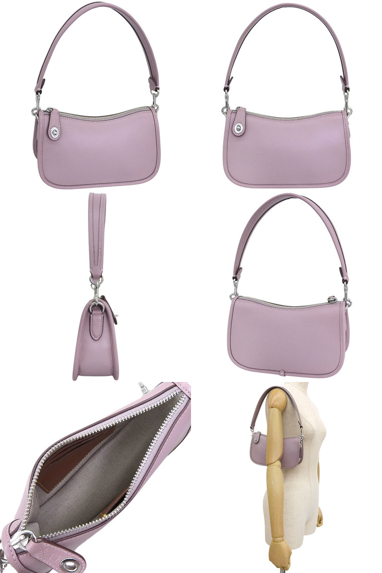 COACH（コーチ） バッグ レディース レザー ハンドバッグ パープル