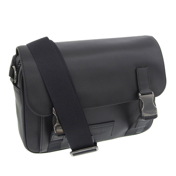 COACH コーチ バッグ ショルダーバッグ レザー ブラック メンズ c2715 