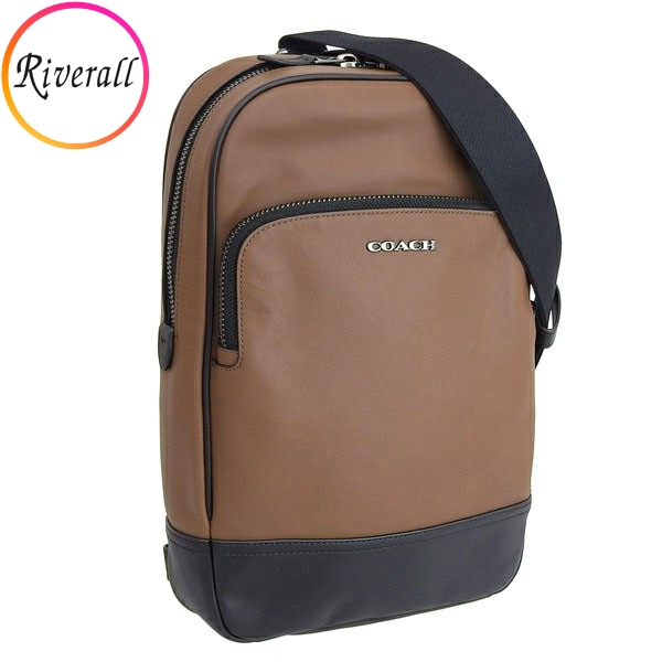 コーチ COACH グラハム パック ボディバッグ バッグ レザー サドル ブラウン メンズ c2931 :c2931qbsd zz:Riverall(リヴェラール)